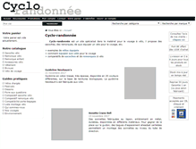 Tablet Screenshot of cyclo-randonnee.fr